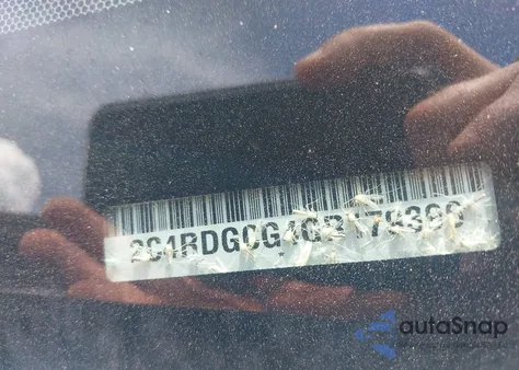 2016 Dodge Grand Caravan Sxt из США, поврежденный, VIN 2C4RDGCG4GR179396